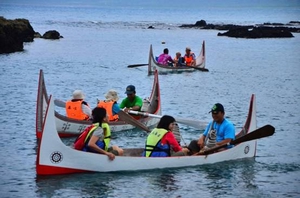 图3.东清湾拼板舟体验，拉近人与海洋的距离，体验海洋民族面对自然环境的谦卑、冒险及奋进。(海管处提供)