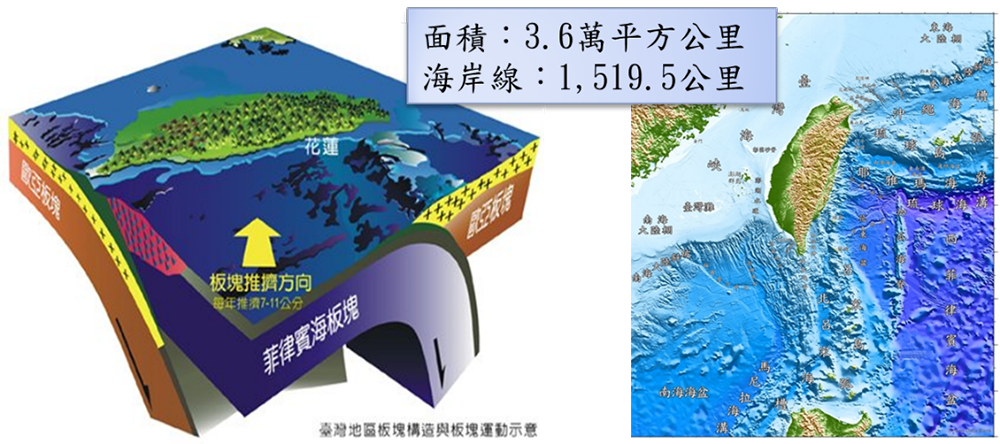 四面環海的臺灣，屬於大型的島嶼。越大的島嶼可以承載的生物多樣性就越多。